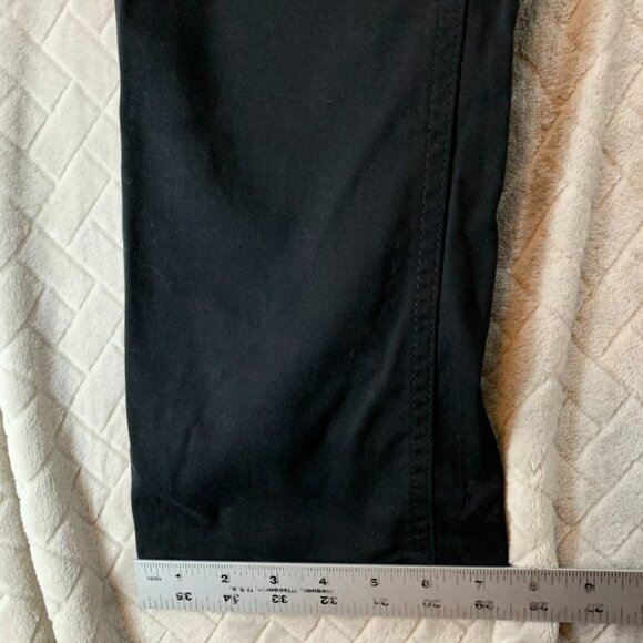 Iron Co Mens 34x32 Work Pants Black Slim Straight Stretch with Belt New - Picture 9 of 16